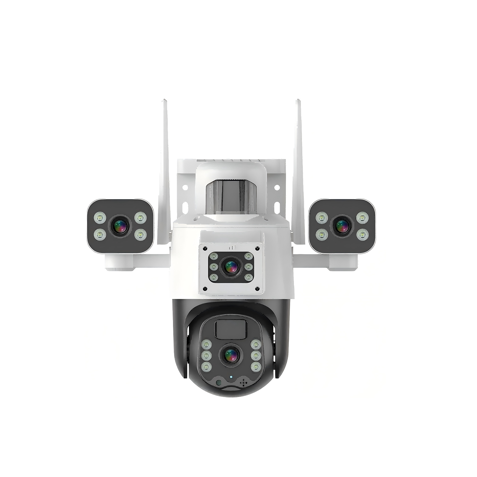 HSS003-WiFi 6MP pixels, audio synchronization, image setup, motion detection, support horizontal PTZ 270° vertical 90°, outdoor solar security camera with solar panel and battery