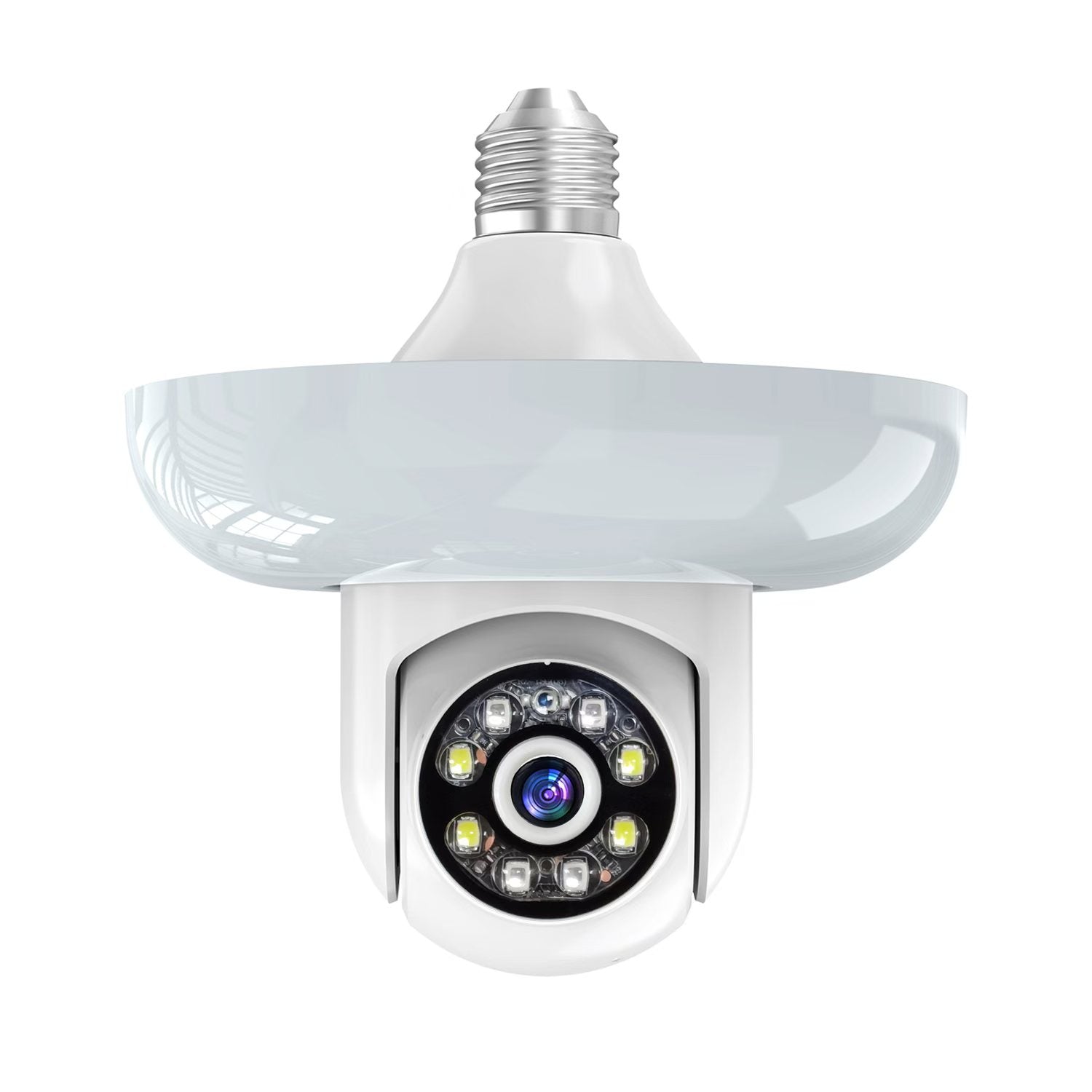 N20  4MP bulb network camera, two-way voice, detection alarm video, infrared night vision and white color night vision can be illuminated, Bluetooth connectivity, suitable for use in the garage, hallway, home security light head camera