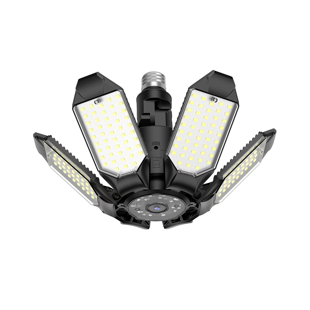 N19-W 3MP Garage Light Camera, Color Night Vision Intelligent Dual Light, Motion Detection Alarm Video, Cloud Storage for Garage, Corridor Indoor Security Camera Surveillance