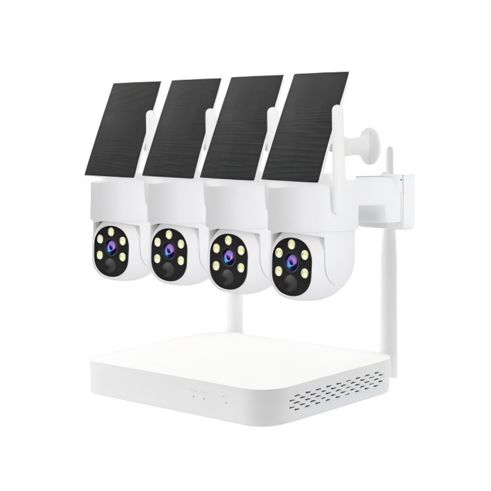 NK7-4H-4MPW Wifi connection, 100% completely wireless IR + intelligent detection, quick start video sound and light alarm, intelligent alert standard 3W solar panel IP65 waterproof grade