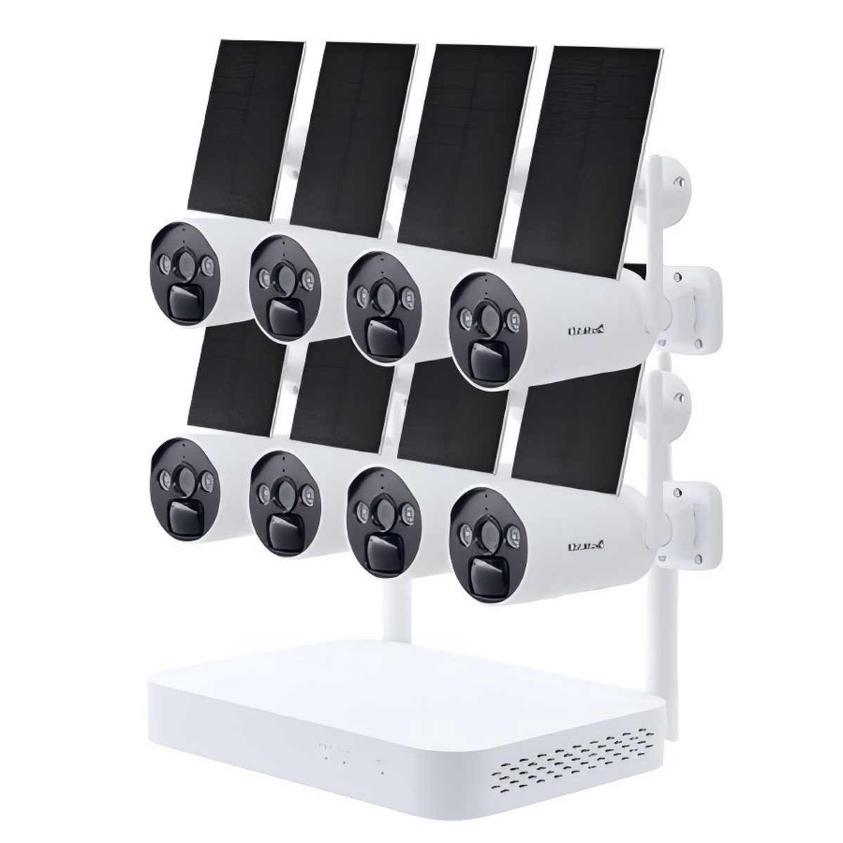 NS1-8H-4MPW4 megapixel IPCWifi connection, 100% completely wireless PIR + intelligent detection of sound and picture synchronization bidirectional intercom 2 21700 lithium batteries, ultra-long standby IP65 waterproof grade fearless wind and rain