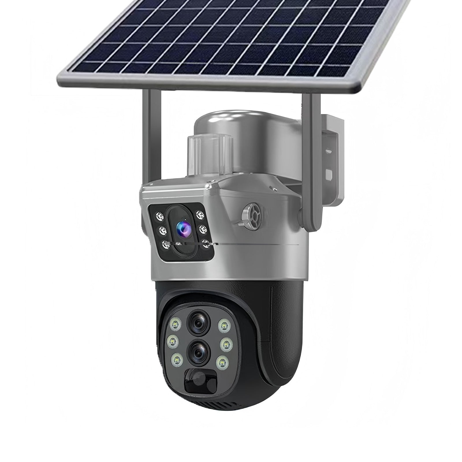 HSS002 4MP, Human Detection, Video Recording, Remote Viewing, Two-Way Audio, Night Vision, Alarm Push, Supports wifi and AP Hotspot, Can be used for Indoor and Outdoor Solar Security Camera